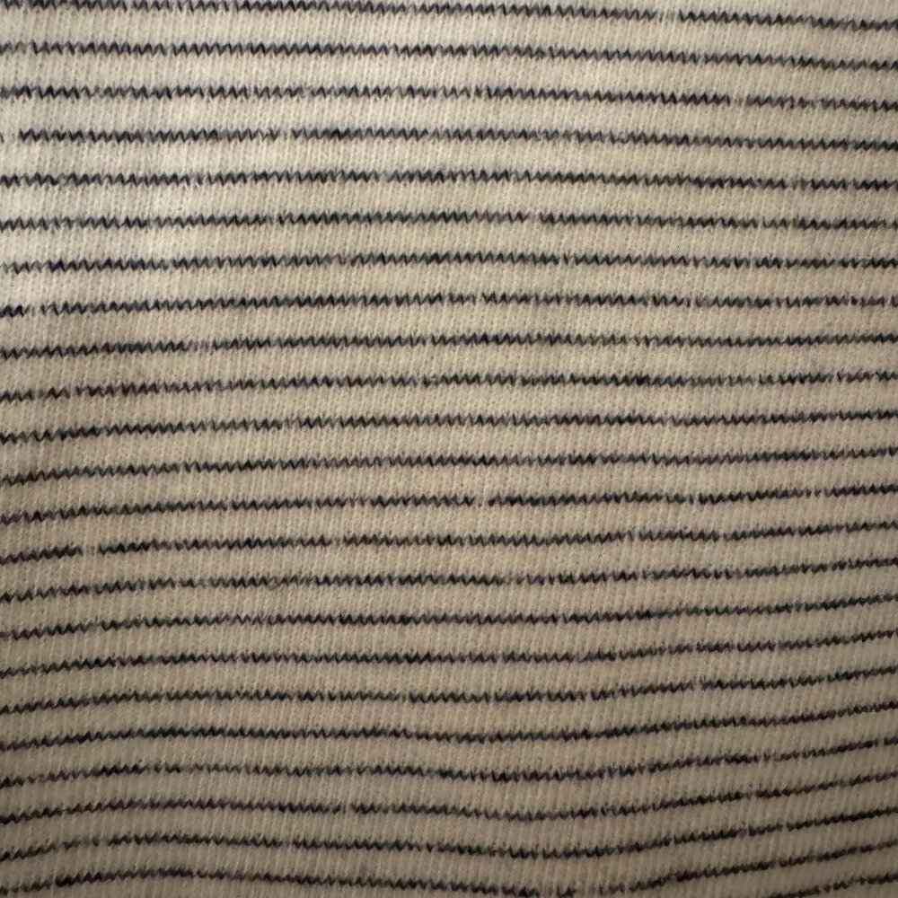 White & Black Striped Sweater - Monrow